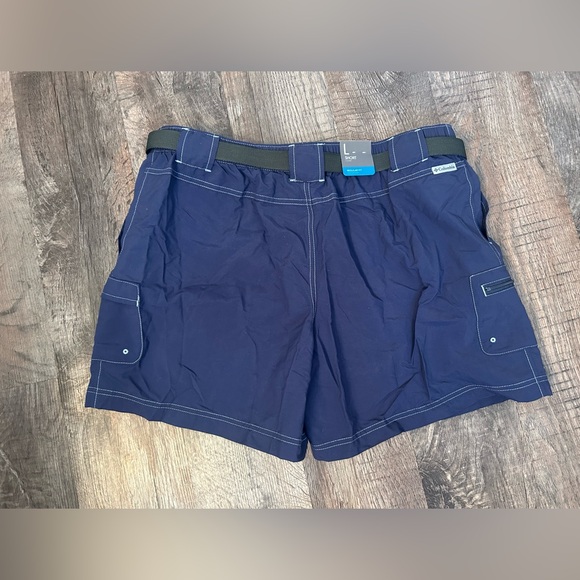BUNDLE Columbia Sandy River Cargo Shorts Belted Size Large Navy Black Khaki - Picture 3 of 10